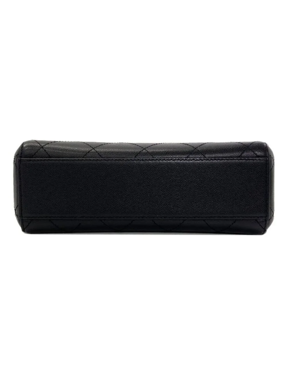 Chanel CC Logo Quilted Handbag Grained Calfskin